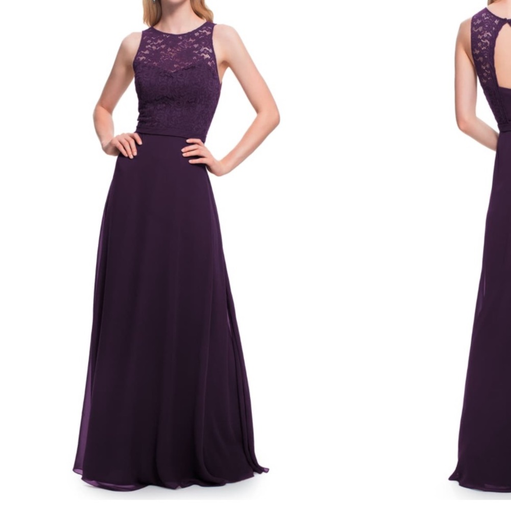 Bill Levkoff Navy lace dress